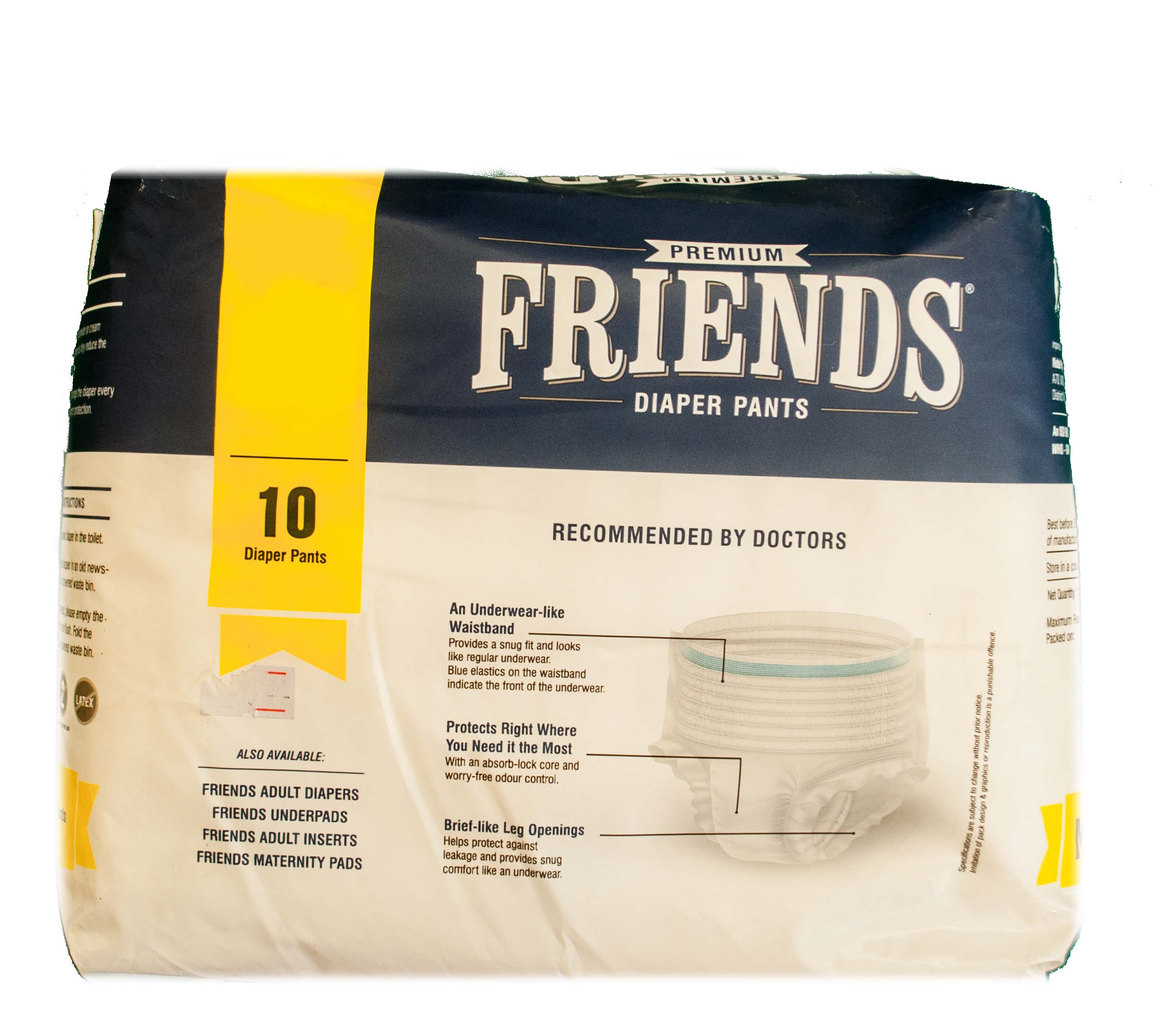 FRIENDS PREMIUM PULL UP PANTS 10NOS PACK