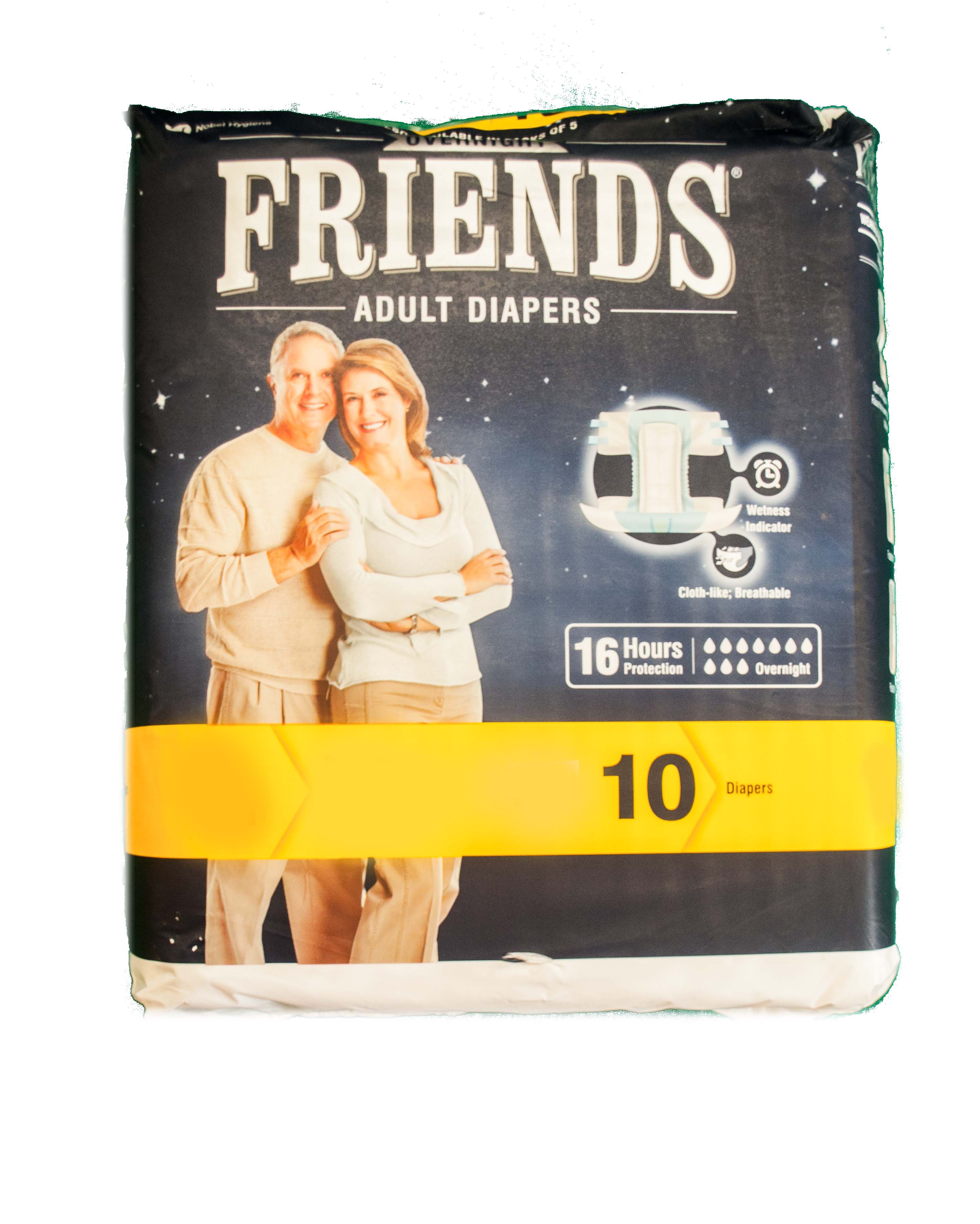 FRIENDS OVER NIGHT ADULT DIAPERS 10NOS PACK