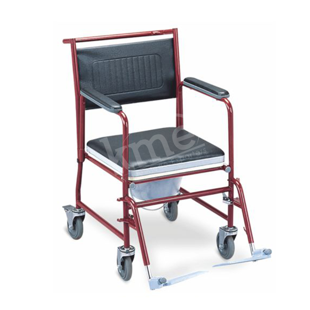 KW 691 WheelChiar Commode (Arm & Foot Rest Removable)