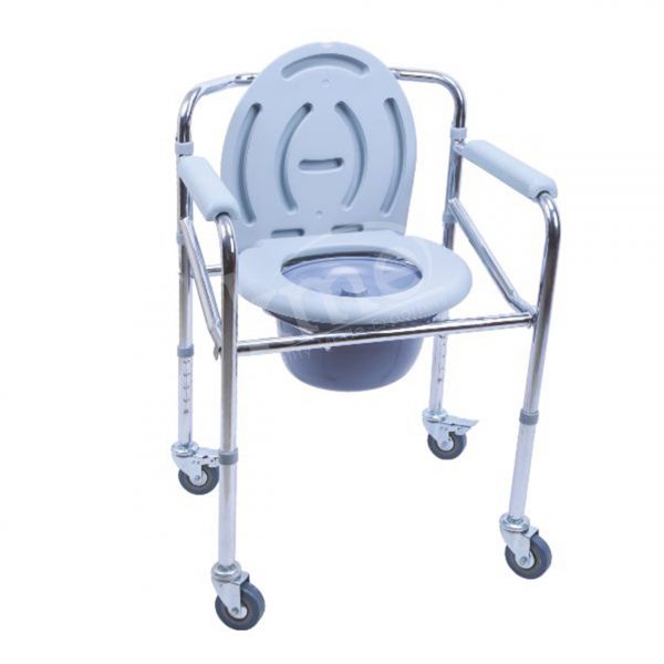KW 696 Commode Chair- With Wheels - Image 3