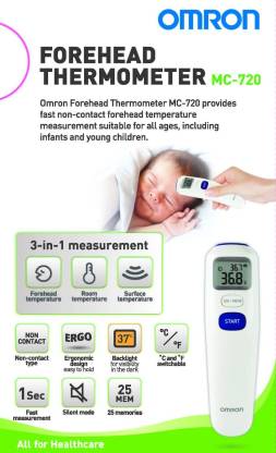 Omron MC-720 Forehead Non Contact Thermometer – Fifty Plus